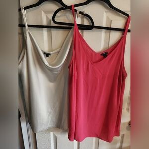 Pink and Cream Tank Tops
